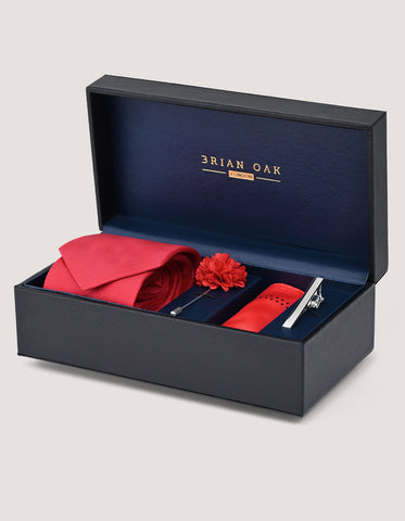 Luxury Red Tie Set