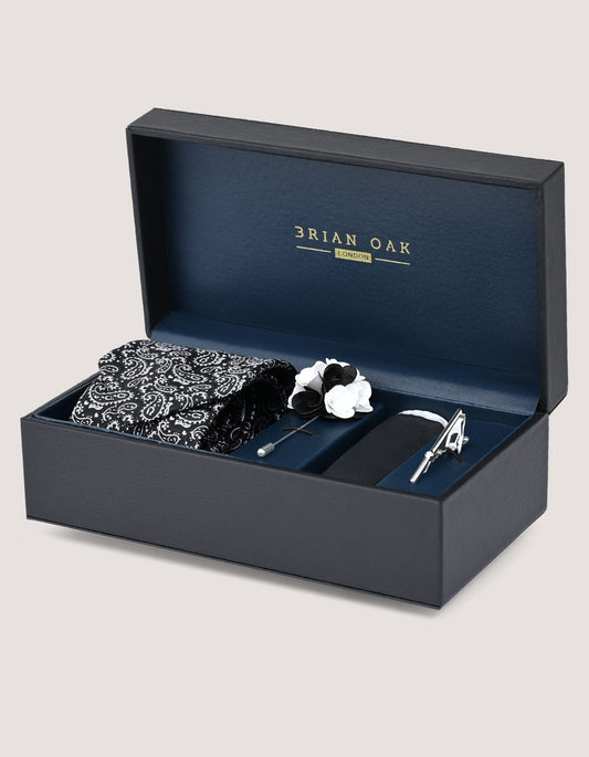 Conjunto de regalo de lujo para hombre en color negro 