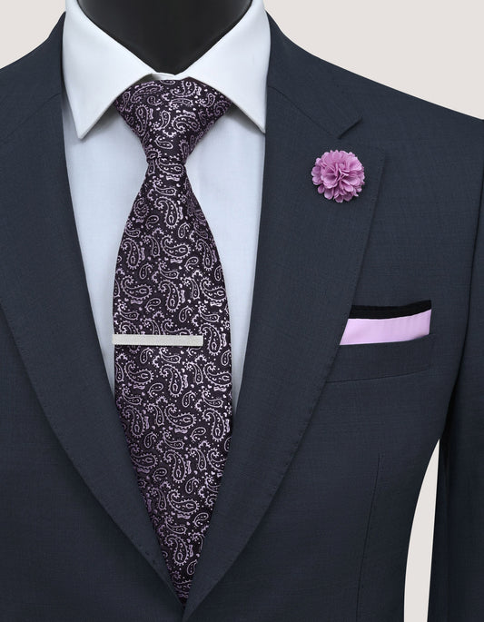 Luxury Men's Tie Set - Pink