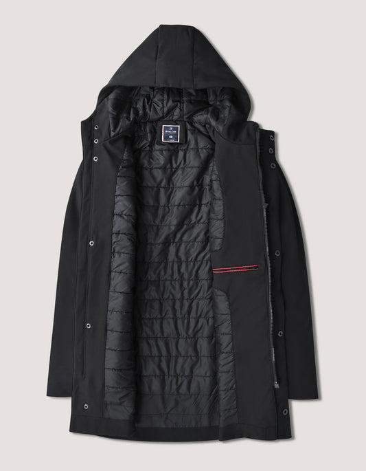 Black Waterproof Long Jacket