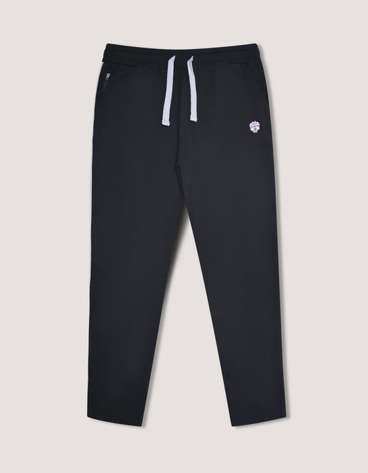 Regular Fit Jersey Trousers – Black