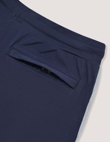 Pantalones de jersey de corte regular - Azul marino