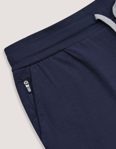 Pantalones de jersey de corte regular - Azul marino