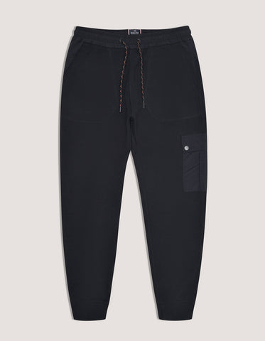 Premium Black Textured Joggers