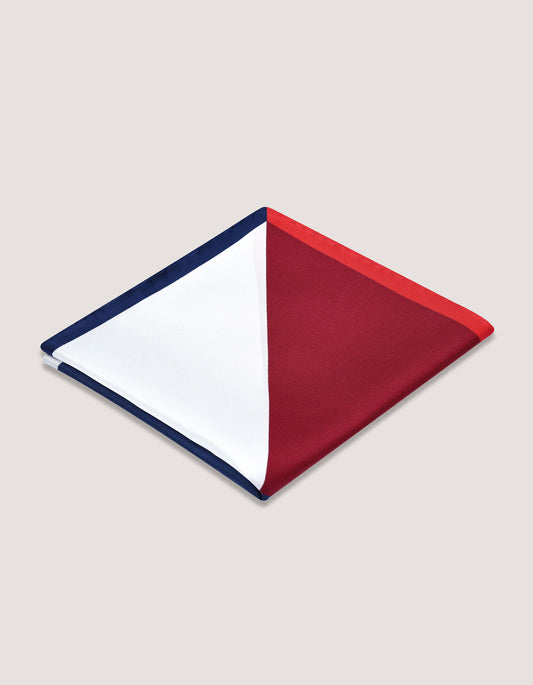 Multicolour Plain Designer Silk Pocket Square-