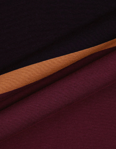 Regular Fit Maroon Cotton Rugby Polo