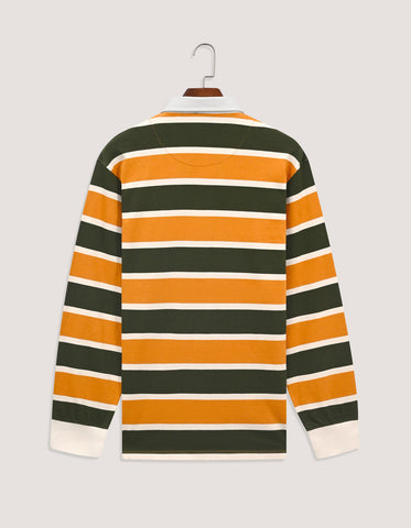 Regular Fit Striped Jersey Rugby Shirt
