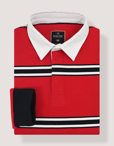 Striped Cotton Jersey Rugby Shirt