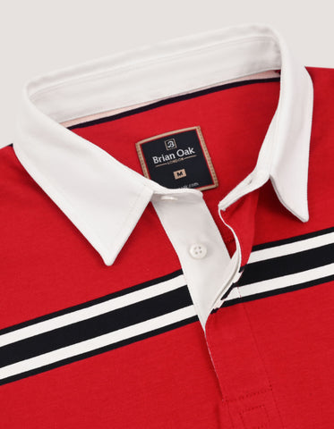 Striped Cotton Jersey Rugby Shirt