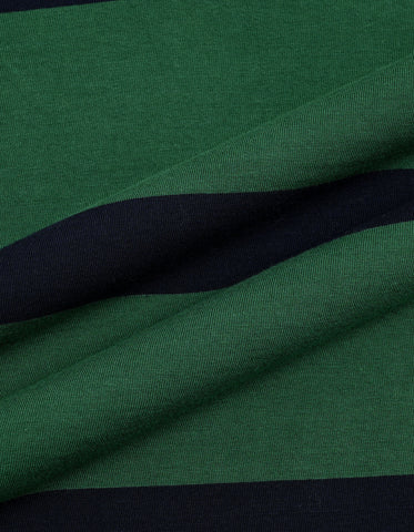 British Green Yarn Dyed Rugby Polo