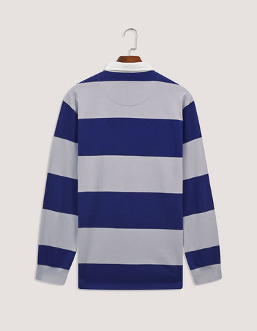 Vintage Athletic Stripe Rugby Top