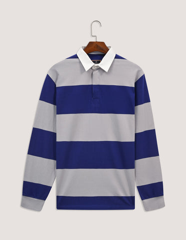 Vintage Athletic Stripe Rugby Top