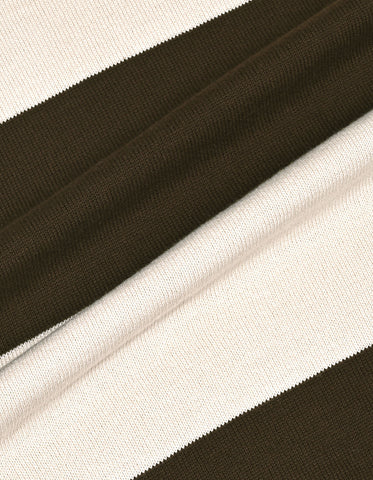Regular Fit Striped Cotton Polo Sweater