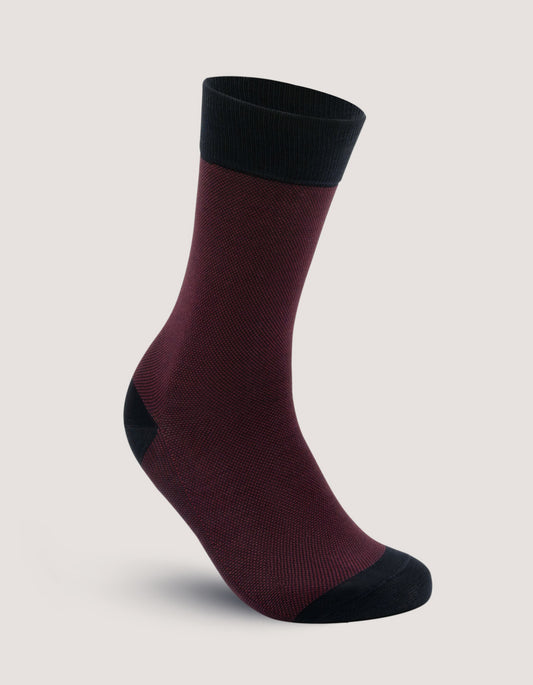 Maroon Soft Cotton Socks for Men