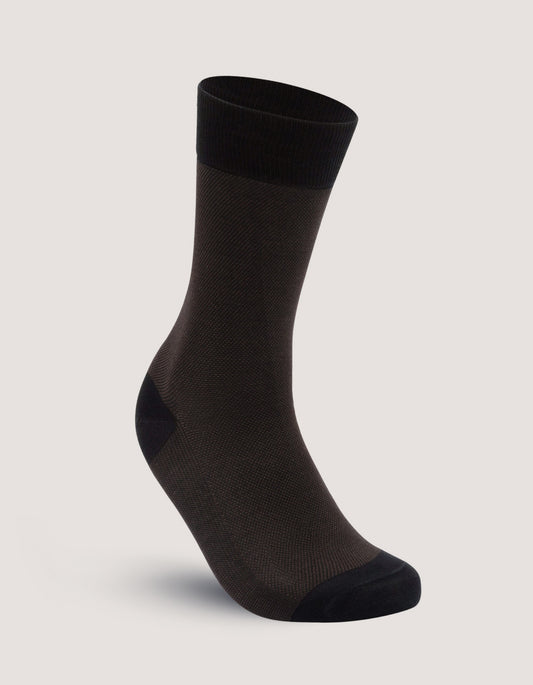 Brown Soft Cotton Socks for Men