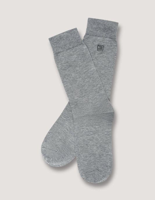 Grey Plain Premium Cotton Socks