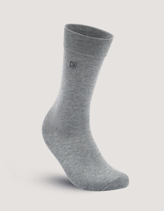 Mens Medium Grey Plain Socks