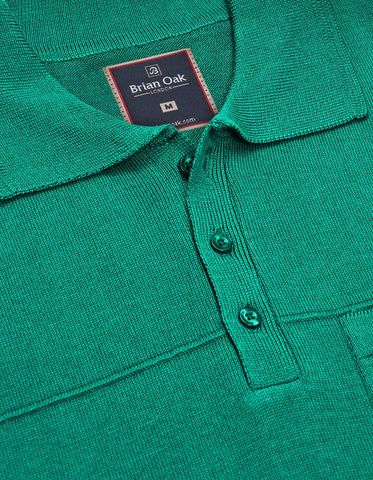 Teal Fine Knit Polo