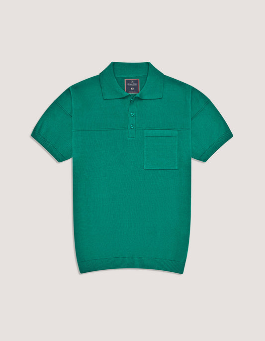 Teal Fine Knit Polo