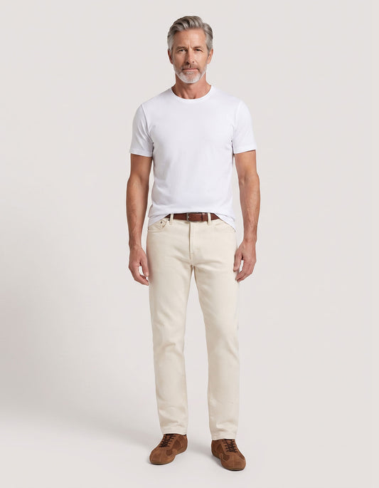 T-shirt en pur coton Supima - Blanc