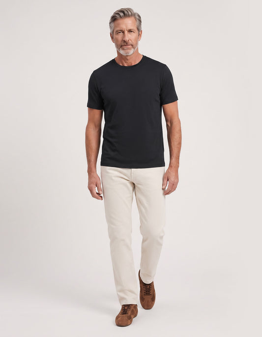 T-shirt en pur coton Supima - Noir