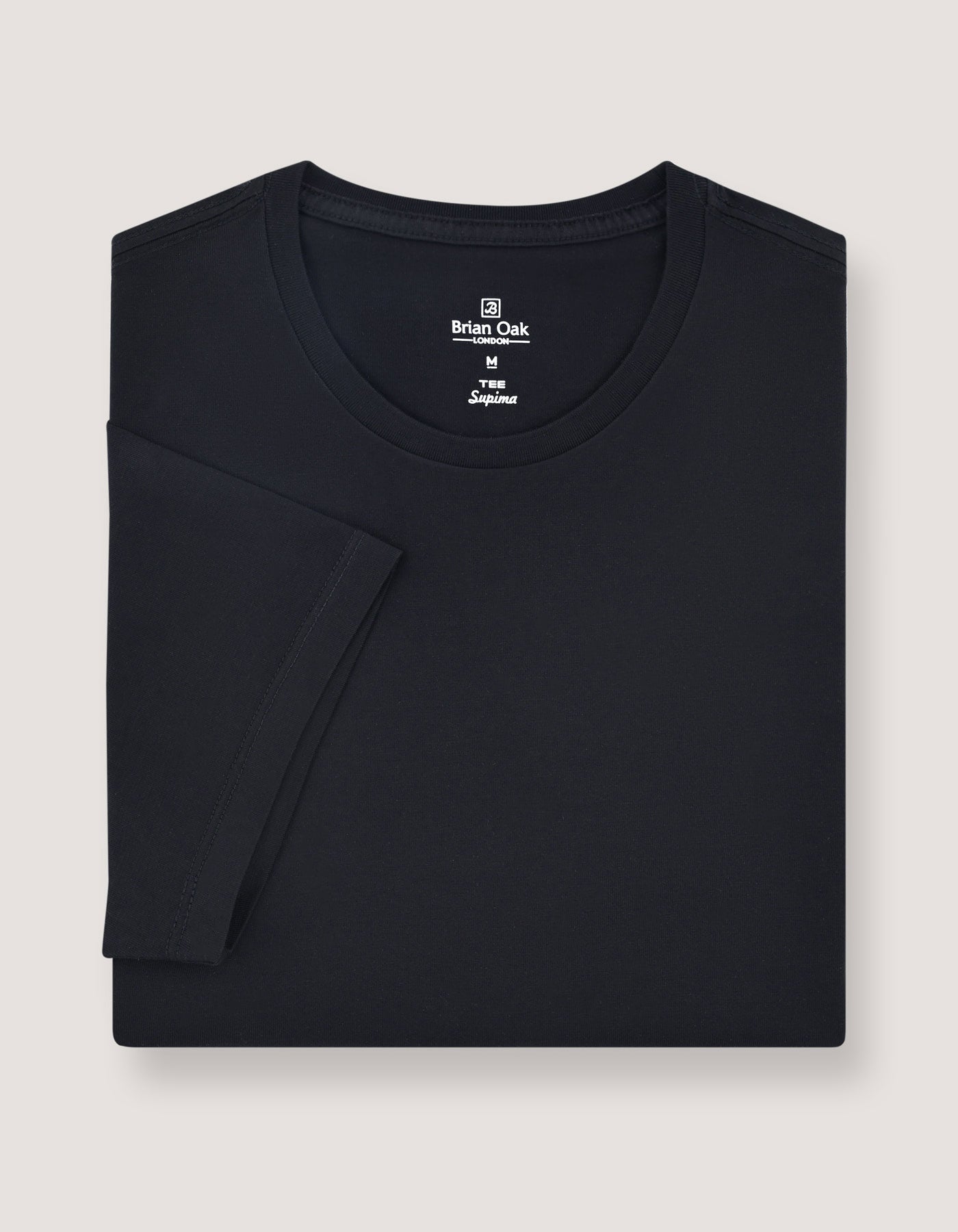 Pure Supima Cotton T-Shirt - Black