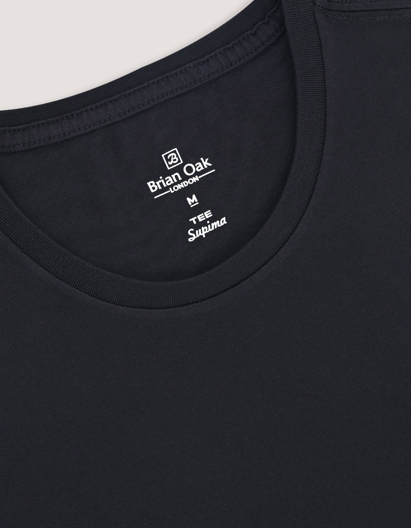 Pure Supima Cotton T-Shirt - Black