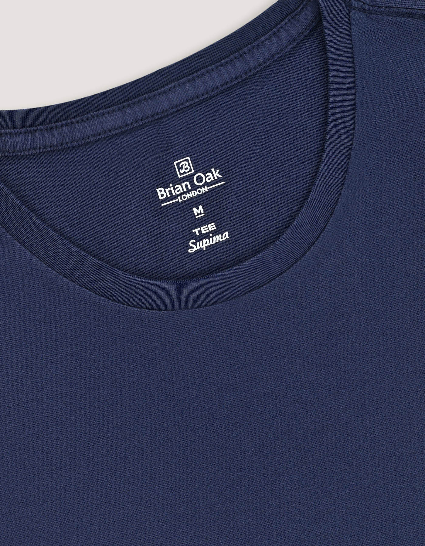 Pure Supima Cotton Tee - Navy