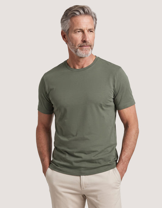 T-shirt en pur coton Supima - Olive