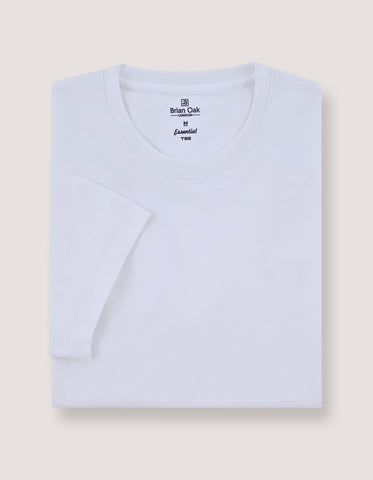 5 Pack White Essential Cotton Tees