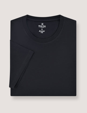 5 Pack Black Essential Cotton Tees