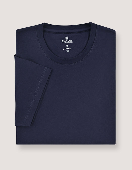 5 Pack Navy Essential Cotton Tees