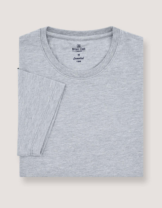 Heather Grey Plain T-Shirt