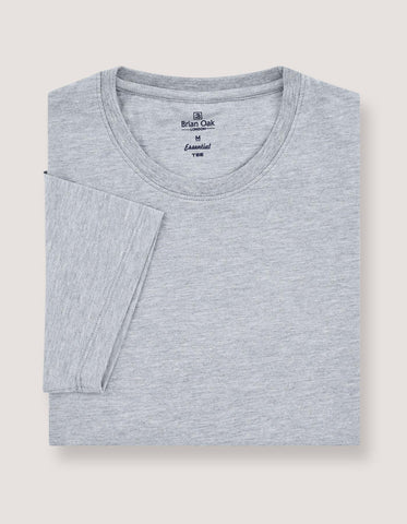 5 Pack Smart Fit Cotton T-Shirts – Maroon, Rust, Black, Navy, Heather Grey
