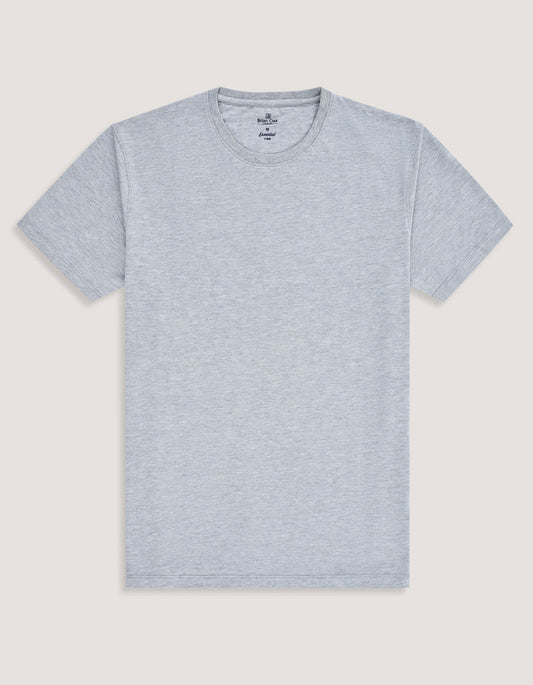 Heather Grey Plain T-Shirt