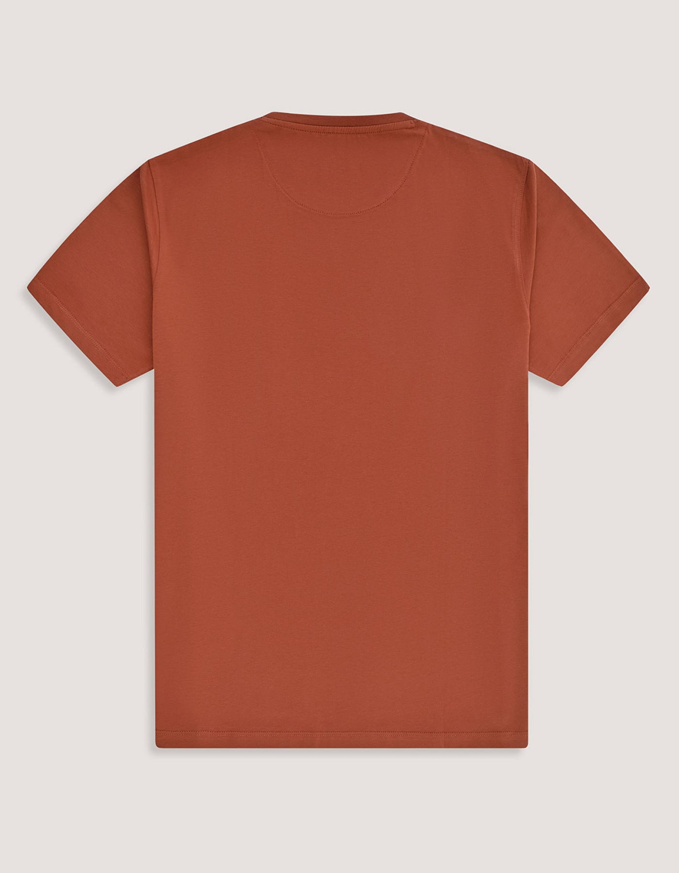 Rust Plain Cotton T-Shirt