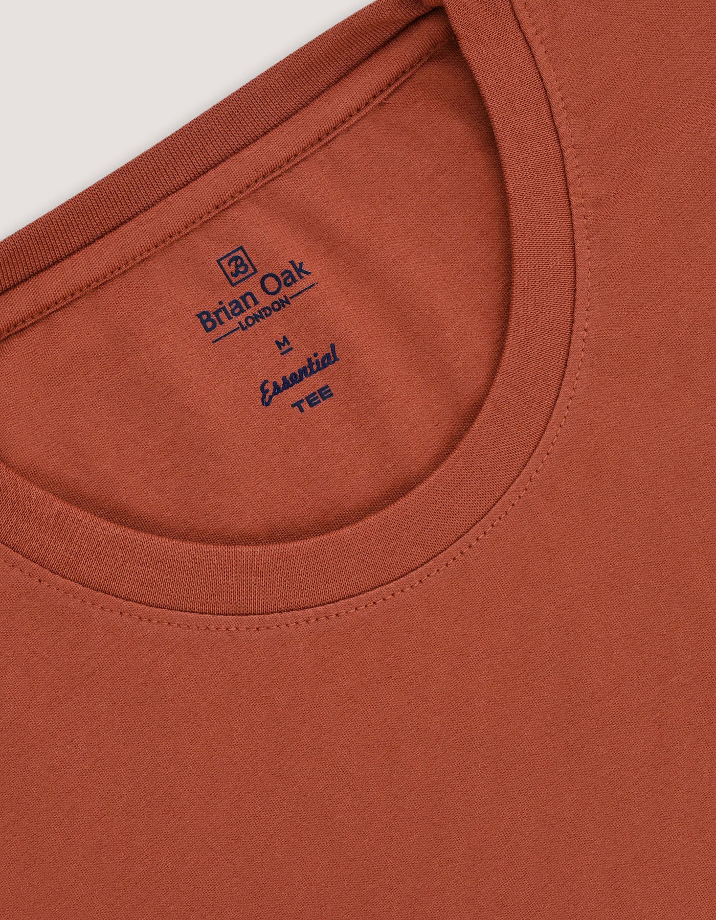 Rust Plain Cotton T-Shirt