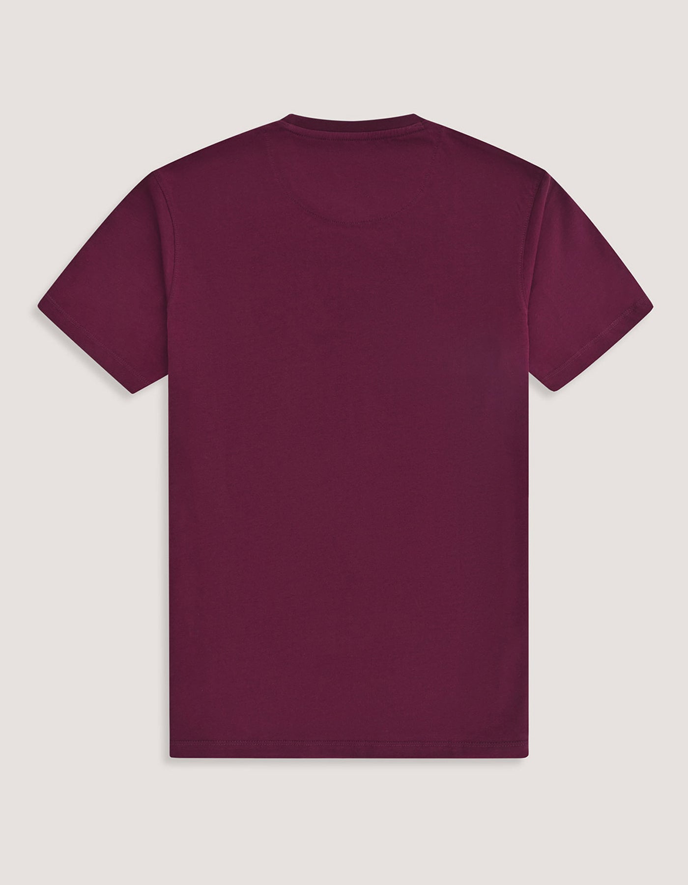 Men's Maroon 100% Cotton T-Shirt Brian Oak UK - Main Image