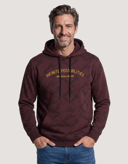 Sweat à capuche en polaire marron Infinite Possibilities