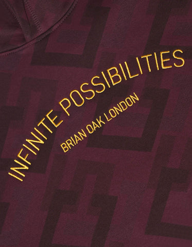 Infinite Possibilities Maroon Fleece Hoodie