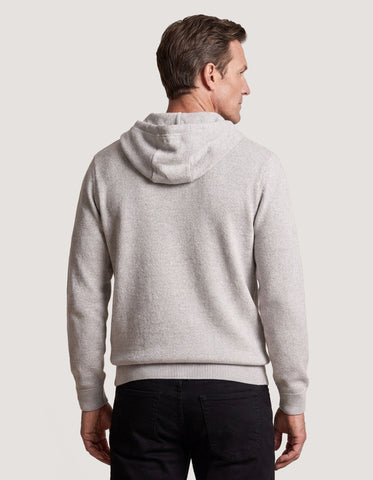 Beige Textured Pullover Nantucket Hoodie