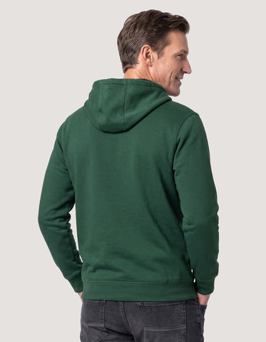 British Green Plain Pullover Fleece Hoodie