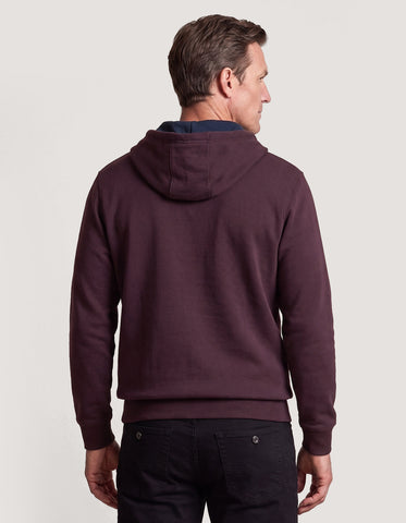 Maroon Plain Fleece Pullover Hoodie
