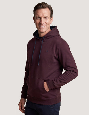 Maroon Plain Fleece Pullover Hoodie