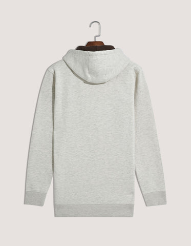 Sudadera con capucha de polar con estampado de avena