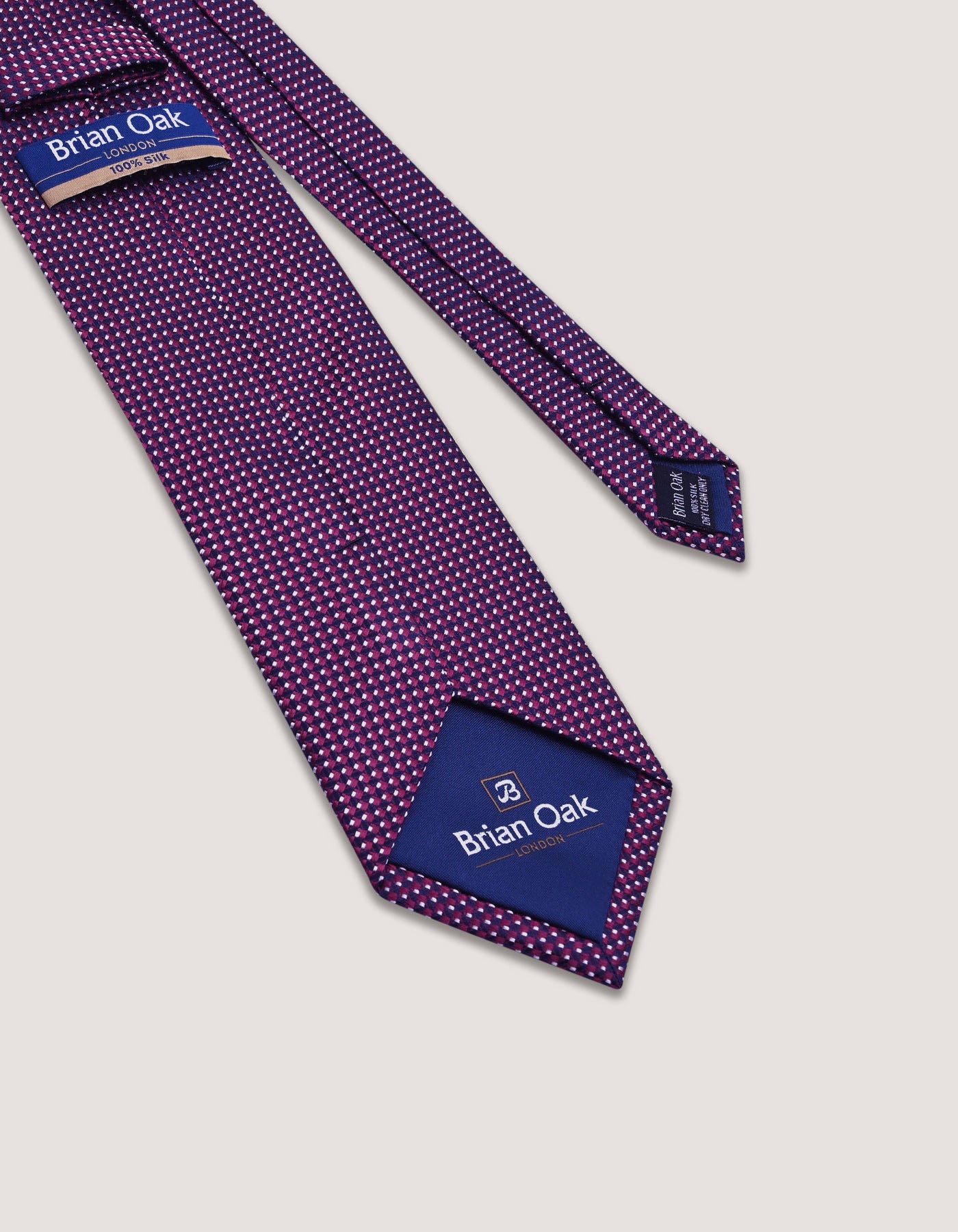 Burgundy Silk Textured Tie