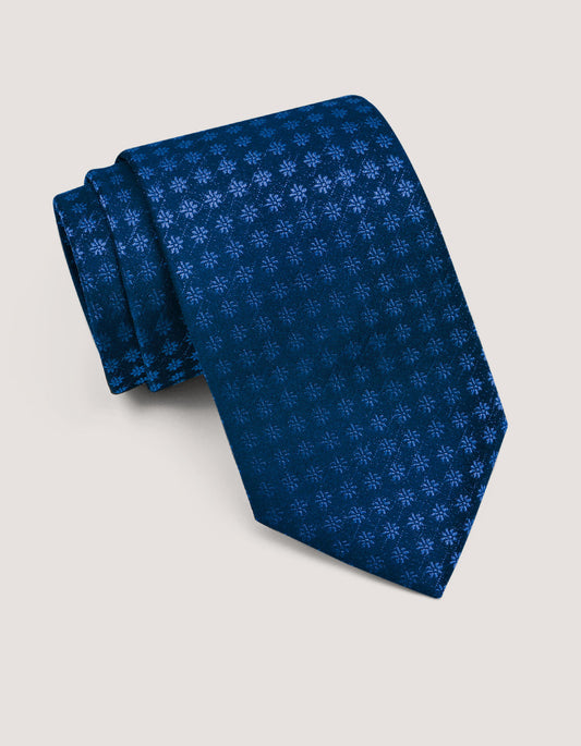 Mens Blue Silk Tie 