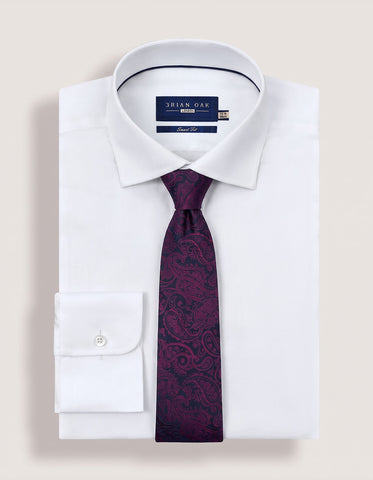 Maroon Paisley Premium Silk Tie