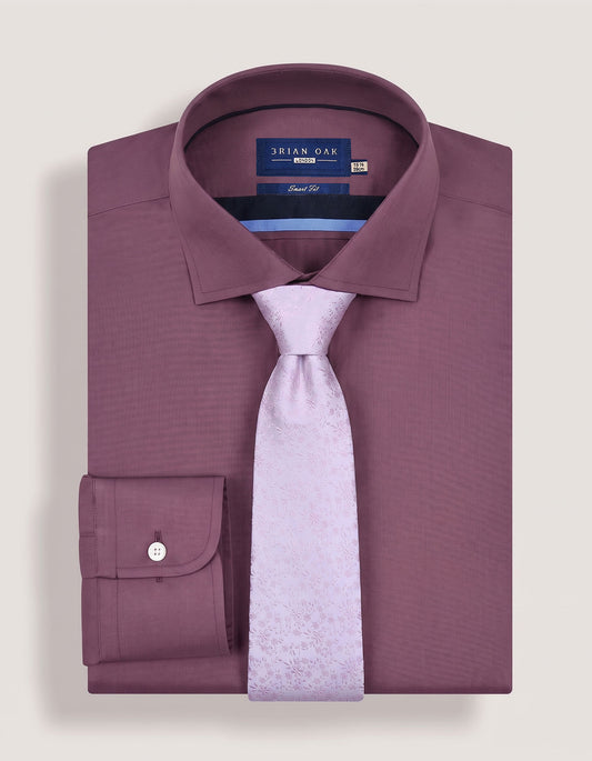 Cravate en soie à motif floral rose pâle pour homme