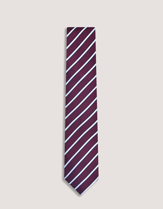 Maroon Regimental Silk Tie